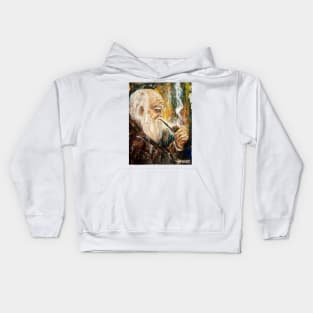 The pipe smoker Kids Hoodie